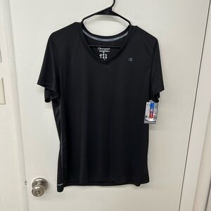 Champion Black Short Sleeve Tee